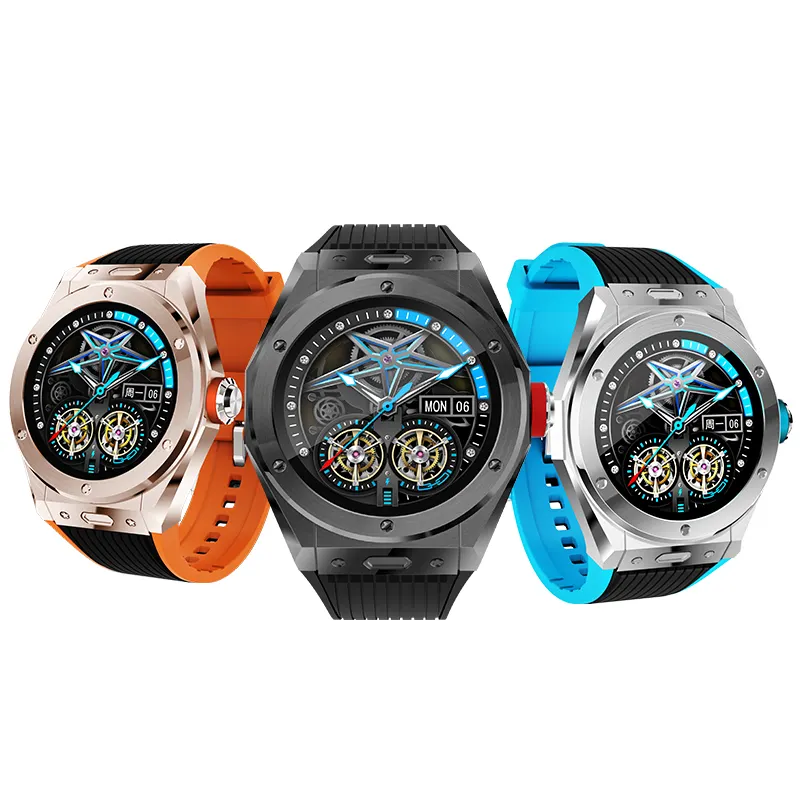 Reloj inteligente deportivo con control del ritmo cardíaco y de la presión sanguínea para hombre, pulsera de silicona con llamadas telefónicas, novedad de 2021