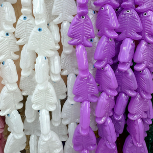 ลูกปัดแก้วรูปปลาหลากสี CH-LAB0175, ลูกปัดแก้วรูปปลาสุดน่ารัก, อุปกรณ์ตกแต่งลูกปัดแก้ว, ลูกปัดแบบหลวมขายส่งสำหรับทำเครื่องประดับ - Product Image 5