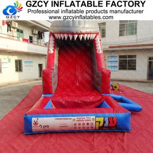 Tobogán Acuático Inflable de PVC Comercial con Piscina para Adultos y Niños, Tobogán de Tiburón - Product Image 5