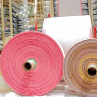 Le sac de polypropylène stratifié pp tissé roule le tissu tubulaire pour le sac vide de farine de riz tissé par pp