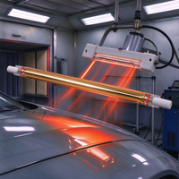 Goldbeschichtete Halogen-Infrarot-Heizlampe Kurzwelliger IR-Emitter für Autolackierung und Fahrzeuglackierung