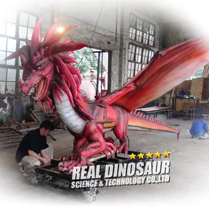 Dragón Volador animatrónico, dragón del este del Dragón en rojo, RAD-030