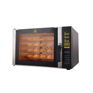 Horno de Convección Eléctrico de Cuatro Bandejas con Circulación de Aire Caliente y Sistema de Pulverización, Horno Comercial con Temporizador para Hornear - Product Image 6