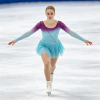 Robe de patinage et de danse pour enfants et adultes, dégradé violet-bleu, manches longues en maille, dos orné de strass, pour compétition et spectacle de patinage sur glace