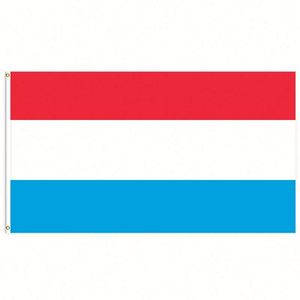 ธงลักเซมเบิร์กขนาด 3x5 ฟุต ทำจากโพลีเอสเตอร์ พร้อมห่วงทองเหลืองสองอัน พิมพ์ลายดิจิทัล ชั้นเดียว สำหรับแขวนตกแต่งภายในและภายนอกอาคาร - Product Image 1