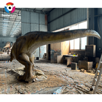 Modèles de dinosaures animatroniques grandeur nature - T-Rex et Spinosaurus réalistes avec son/mouvement pour parc à thème/exposition de dinosaures