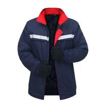 Veste de travail d'hiver pour hommes, matelassée en coton, épaisse, anti-froid, résistante aux taches, pour la réparation automobile et l'ingénierie, sans dégraissant