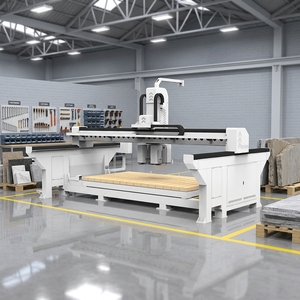 <span class=keywords><strong>Scie</strong></span> <span class=keywords><strong>à</strong></span> pont CNC 5+1 axes, machine de découpe automatique de pierre pour le fraisage de dalles de granit, de marbre et de quartz et la découpe en biseau <span class=keywords><strong>à</strong></span> 45 degrés - Product Image 2