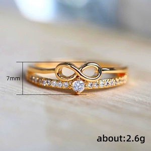 Anello con Design a Nodo Infinito in Stile Rosa per Donne - Product Image 5