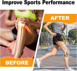 Cinta de kinesiología deportiva de algodón Cinta <span class=keywords><strong>KT</strong></span> de músculo Atlético transpirable Soporte de <span class=keywords><strong>rodilla</strong></span> para rodillas deportivas - Product Image 5