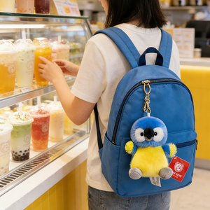 Porte-clés en peluche série Bean Bag 13 cm, mignon canard et grenouille en peluche, breloque de sac, cadeau d'anniversaire pour enfants, vente en gros et au détail - Product Image 5