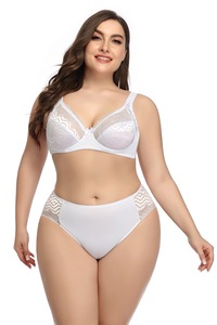 Ensemble de soutien-gorge sexy grande taille, <span class=keywords><strong>Europe</strong></span> et États-Unis, sous-vêtements sexy ultra-fins, confortables, respirants, soutien-gorge à grande taille, vente en gros d'usine - Product Image 5