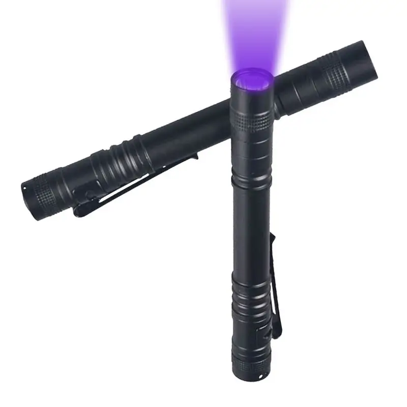 Topcom lanterna portátil de led, bolso 395nm uv luz negra alumínio farol laser luz uv 395 uv