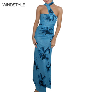 sachin and babi light blue dress RETROFÊTE Teryn strapless floral-print silk-chiffon maxi dress main image 1
