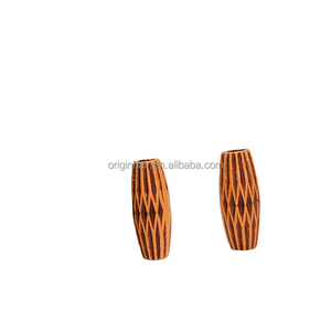 Grosir ritel 7 gaya kotak gimbal multi-bentuk pola manik-manik barel manik-manik rambut kayu plastik untuk aksesori rambut wanita - Product Image 4