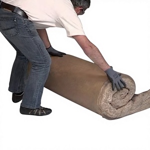 Couverture isolante en <span class=keywords><strong>laine</strong></span> <span class=keywords><strong>de</strong></span> <span class=keywords><strong>verre</strong></span> recouverte <span class=keywords><strong>de</strong></span> papier kraft - Résistant au feu industriel certifié R11/R19/R21 pour les murs des États-Unis et du Canada 5 ans - Product Image 1