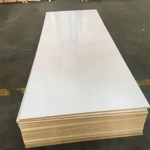 Melamine Veneer White Double Side Laminated Water Resistant mdf Board from China for Sale