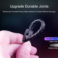 Kabel Charger USB Gelang Kulit Custom Fashion, Kabel Data Pengisian Daya Ponsel