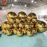 Ballon miroir gonflable coloré et brillant pour la décoration de fête de mariage, prix d'usine SMOOTH