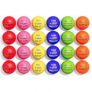 Balles anti-stress motivantes, balles de relaxation, balles d'exercice thérapeutique pour les mains, pour l'anxiété, la fidget, la tension, la gestion de la colère et du stress - Product Image 1