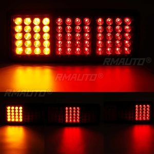 2 pièces Feux arrière LED 24V pour camion, feux stop, clignotants, feux de recul pour Kamaz, remorque, camion, bus, caravanes, tracteur - Product Image 2