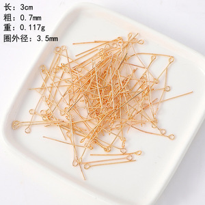 Cadre photo Hongzun, aiguille en forme de 9, 3 cm, 0,7 mm, plaqué or, accessoires de bijouterie pour la fabrication de bracelets et colliers DIY - Product Image 4