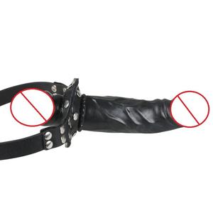 Consolador con correa ajustable para lesbiana, juguetes de masturbación femenina, entrenamiento sexual Oral, mordaza para la boca, gran oferta - Product Image 3