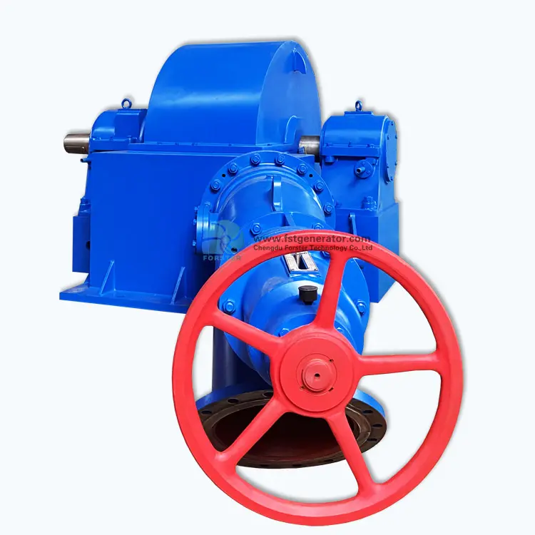 5% Van Mini Slimme 50kw Hydro-Turbine Radiale Stroom Kleine Waterturbine Waterturbine Generator