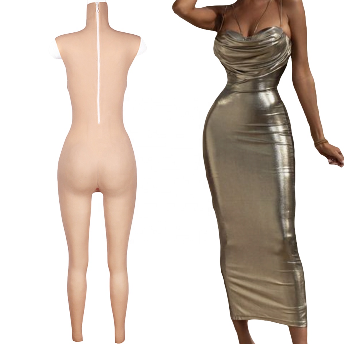 Factory Wholesale Silicone Female Cyberskin Body Suit Tight Transgender Pussy Breast Form Crossdresser Factory Wholesale Silicone Female Cyberskin Body Suit Tight Transgender Pussy Breast Form Crossdresser