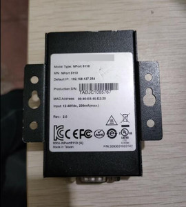 Switch Ethernet Industriel Original NPort5110 <span class=keywords><strong>NPort</strong></span> <span class=keywords><strong>5110</strong></span> NP5110 Serveur Série RS232 vers Port Réseau En Stock - Product Image 3