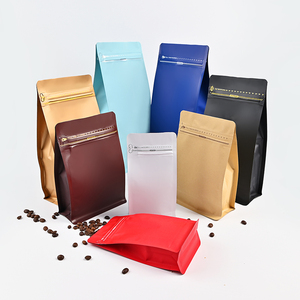 Bolsas negras mate al por mayor de fábrica para CAF 500 gramos 16oz 32oz 8oz 4oz bolsas de café de pie - Product Image 2