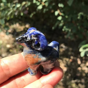 Figuras <span class=keywords><strong>de</strong></span> Animales Talladas en Cristal <span class=keywords><strong>de</strong></span> Cuarzo <span class=keywords><strong>de</strong></span> 35 mm, Mezcla Natural <span class=keywords><strong>de</strong></span> Colores, Cabras Talladas con Cuernos, para Regalo - Product Image 6