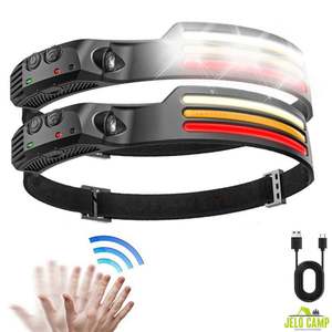 Linterna Frontal LED de Alta Potencia, Recargable por USB, con Sensor, Multifuncional, para Camping - Product Image 1