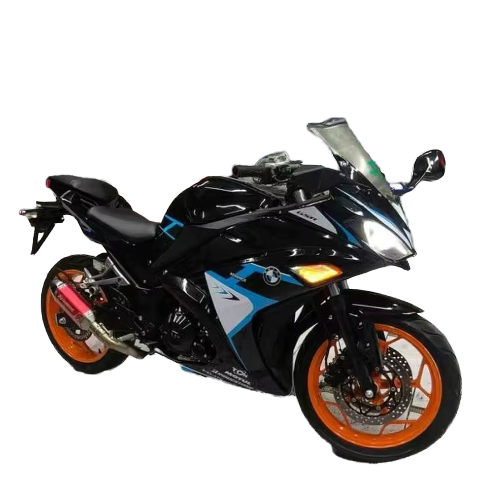 Мощный гоночный Motorcycle-V6, двухцилиндровый двигатель объемом 450 куб. См с водяным охлаждением