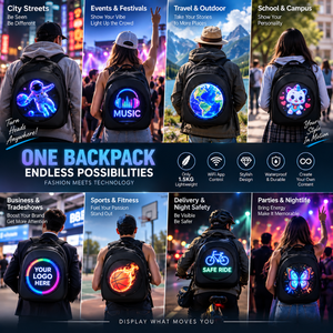 กระเป๋าเป้สะพายหลังโฮโลแกรม 3 มิติ HoloPack สำหรับโฆษณาและแฟชั่น  กระเป๋าแสดงสินค้าโปรโมชั่น  กระเป๋าเป้ LED  ของขวัญ - Product Image 4
