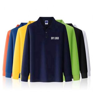 Custom High Quality Fashion Long Sleeve Polo <b>T</b>-<b>shirts</b> <b>Collar</b> Polyester Cotton Polo <b>Shirt</b> for Man - Product Image 3