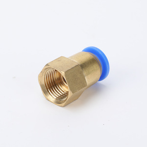 Conector Rápido Neumático Serie PCF6-01/8-02, Rosca Interna de Cobre, Tipo Filtro para Mangueras de Aire de Paso Directo - Product Image 1