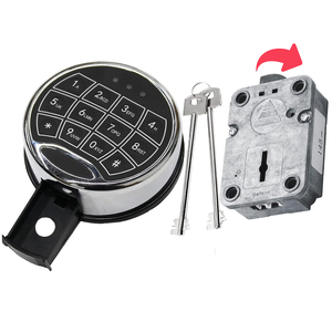 Caja Fuerte Electrónica Personalizable, Impermeable, con Contraseña y Llave, para Armas, Antirrobo, con Recubrimiento de Zinc Negro - Product Image 2