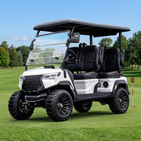 Carrito de Golf con Asientos Cómodos, Conducción Suave, Buen Agarre, para 4 Personas en Campos de Golf, para Carreteras No Públicas, DOT CE