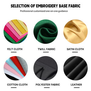 Logo de marque personnalisé d'usine forme ronde maillot broderie Patch pour vêtements chapeaux sacs - Product Image 6