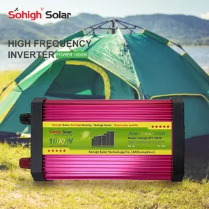 12v 24 volt to 220v 1kw 1000w home ac dc pv car inverters high frequency solar panel off gird charger solar power inverter