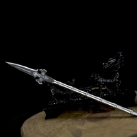 Couteau à thé chinois Longquan Micro arme froide série couteaux pistolets épées hallebardes aiguilles à thé forgeage en acier inoxydable
