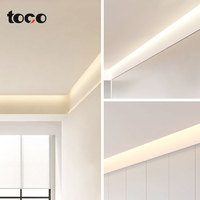 Plafond décoratif Led Lampe Profilé en aluminium Encastré Plâtre Cloisons sèches Éclairage Aluminium Led Canal