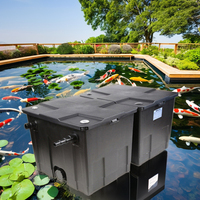 Filtre biologique pour bassin SUNSUN Eco-Friendly CBF-350, carré, en plastique ABS, 8000L/h, certifié CE/GS, système de filtration pour poissons, piscine, extérieur, jardin