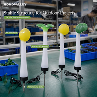 MOMOVALLEY - Iluminación Decorativa para Exteriores con Motivo de Broto Gigante, Resistente al Agua, para Paisajes, Servicio Profesional para Contratistas de Proyectos