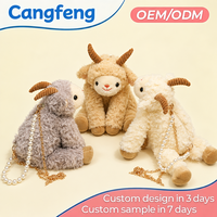 Tas Selempang Bulu Kambing Domba Lembut Custom OEMODM Grosir Pabrik dengan Rantai Mutiara untuk Wanita/Gadis, Hadiah Unik, Aksesoris Fashion