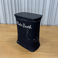 Comptoir d'exposition pliable portable en aluminium imperméable pour les événements, les salons professionnels, les photomaton et autres occasions
