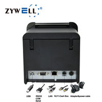 Impresora Térmica Zywell de 80 mm, Modelo ZY905, para Cocina, de Pared, para Recibos