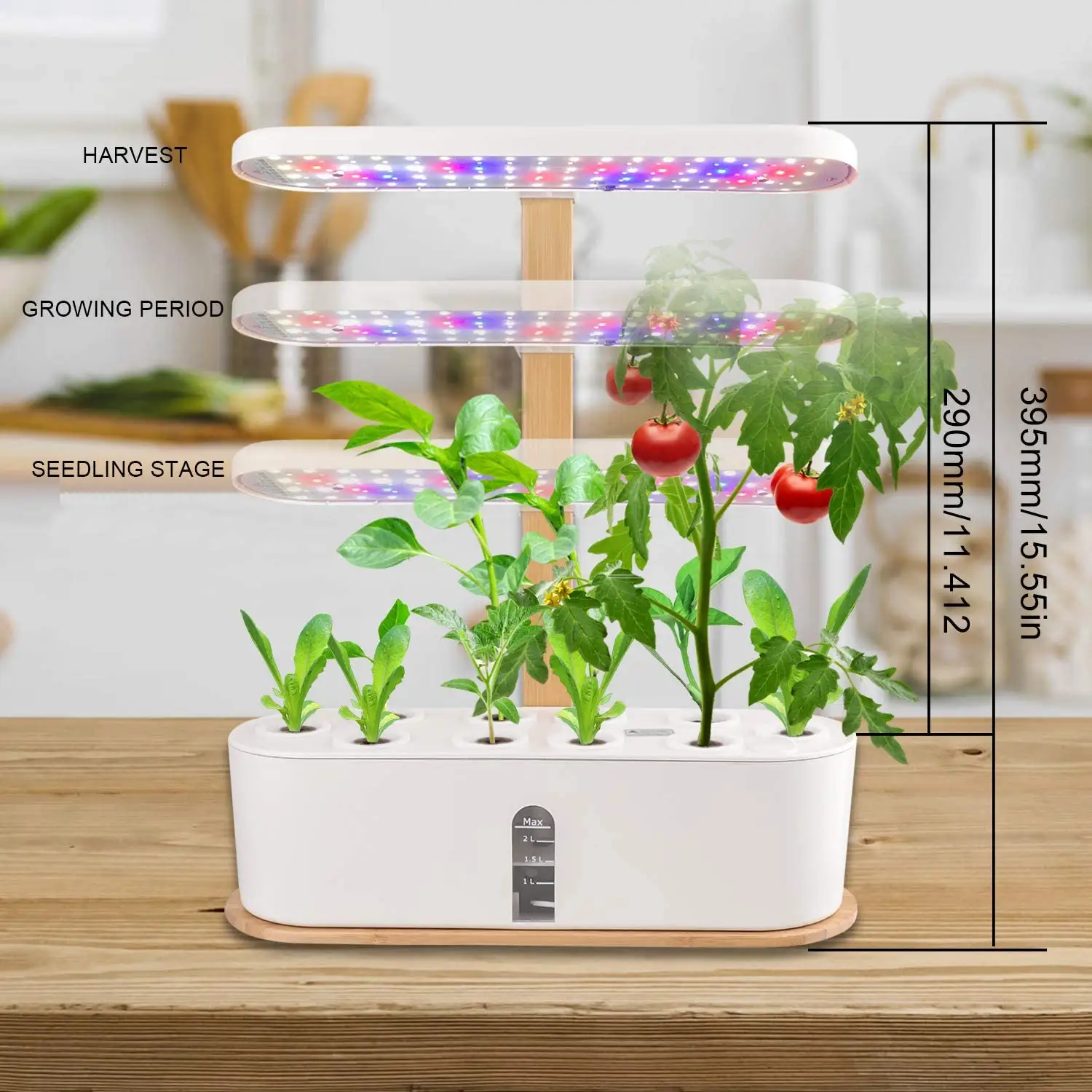 Wholesale Garden Decoration Movable Smart Planter Intelligent Hydroponic Growing Systems Indoor Herb Garden Pots