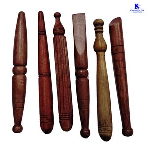 K-Star KJ6 Acupressure Jimmy Wooden Set de 6 outils professionnels de thérapie par acupression pour le massage corporel - Product Image 2